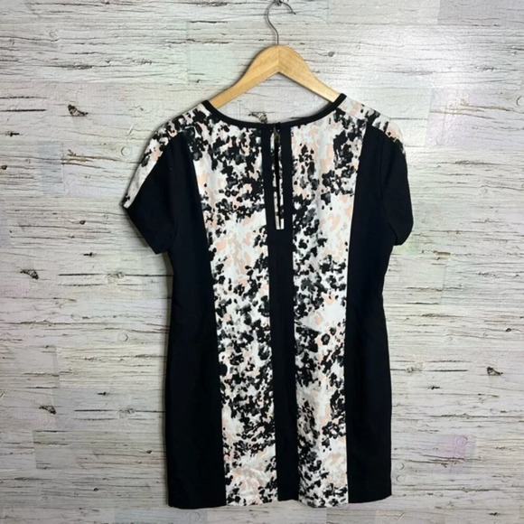 Banana republic black dress floral pink  size 8 - Picture 7 of 7